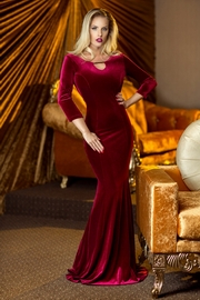 rochii lungi elegante din catifea